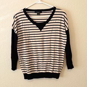 MaxMara Weekend striped vneck pullover sweater size large